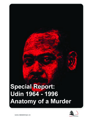 Special Report :  Udin 1964 - 1996 Anatomy of a Murder