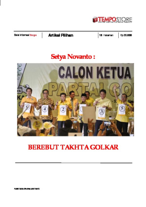 Setya Novanto : Berebut Takhta Golkar