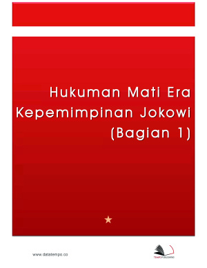 Hukuman Mati Era Kepemimpinan Jokowi (Bagian 1)