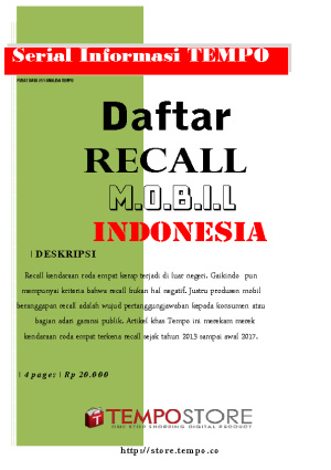 Daftar Recall Mobil Indonesia