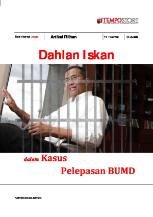 Dahlan Iskan dalam Kasus Pelepasan BUMD