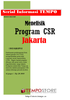 Menelisik Program CSR Jakarta