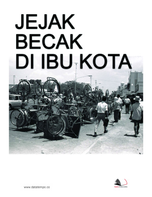 Jejak Becak di Ibu Kota