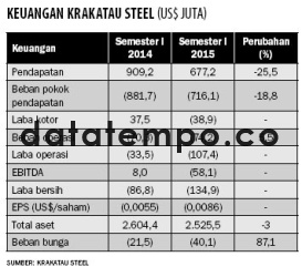 Keuangan Krakatau Steel.