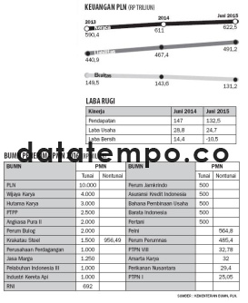 Keuangan PLN / BUMN Penerima PMN 2016.