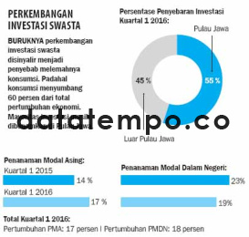 Perkembangan Investasi Swasta.